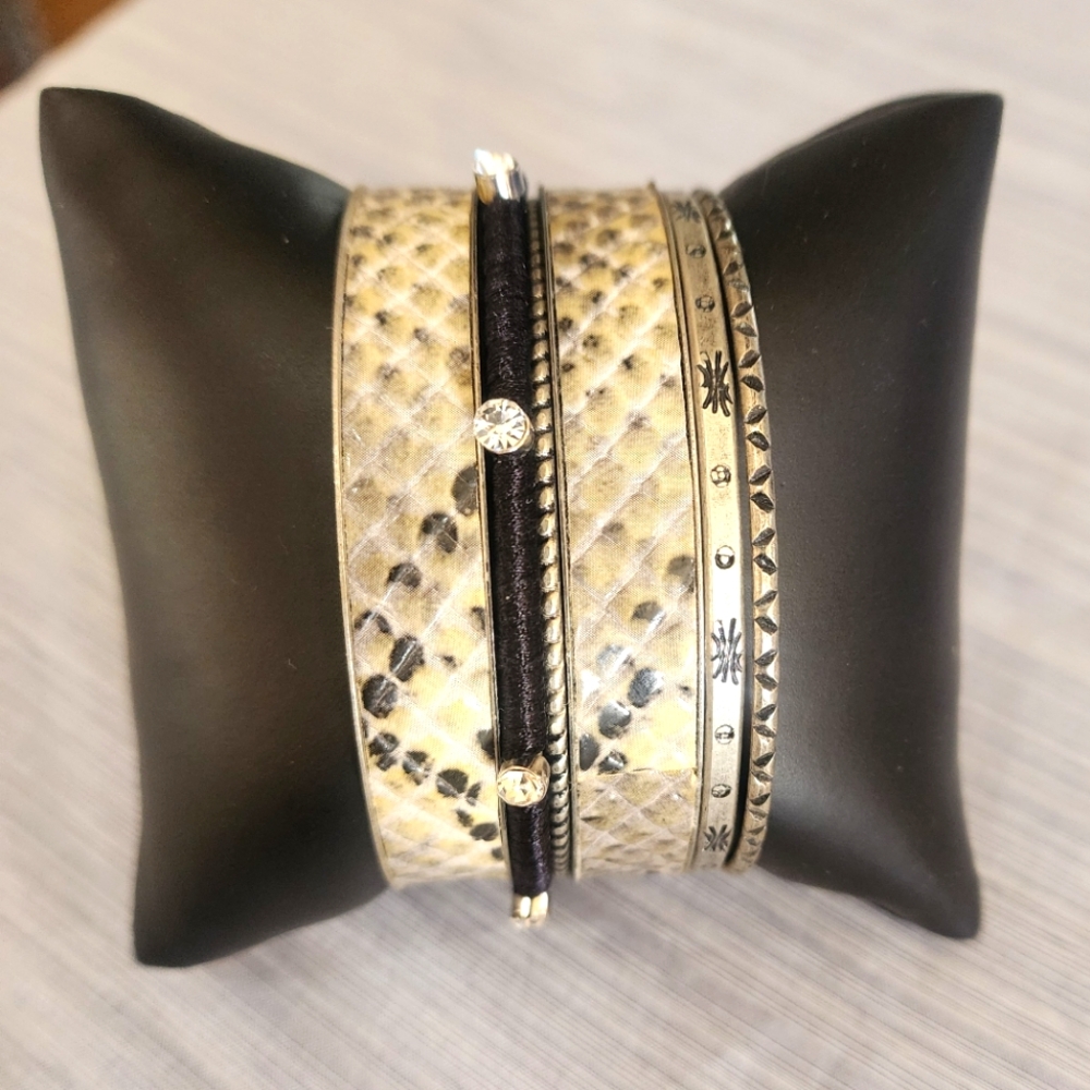 Snake Print Bangle  6 Piece